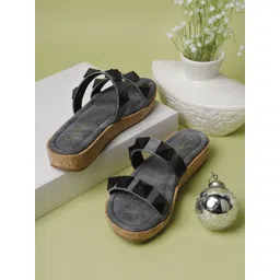 LOUIS STITCH Women Dual Strap Embellsihed Flats-picture-34