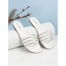 LOUIS STITCH Women Embellished Open Toe Flats-picture-42