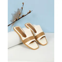 LOUIS STITCH Women Embellished Open Toe Slip-On Flats-picture-33