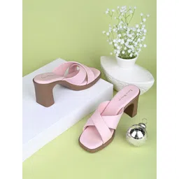 LOUIS STITCH Women Open Toe Block Heel Mules-picture-27