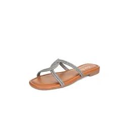 LOUIS STITCH Women Open Toe Cross Strap Lightweight Flats image 4