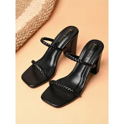 LOUIS STITCH Women Open Toe Double Straps Lightweight Block Heel Sandals-picture-25