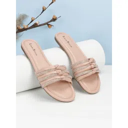 LOUIS STITCH Women Open Toe Glitter Strap Lightweight Flats-picture-40