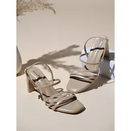 LOUIS STITCH Women Open Toe Slingback Block Heel Sandals-picture-28