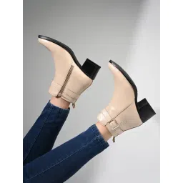 Louis Stitch Women's Beige Casual Boots-picture-17