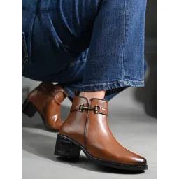 Louis Stitch Women's Tan Booties-picture-30