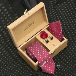 LOUIS STITCH Silk Tie & Cufflink-picture-23