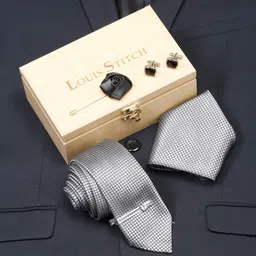 LOUIS STITCH Silk Tie & Cufflink-picture-17