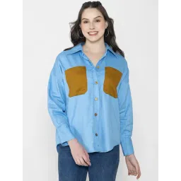 Lounge Dreams Blue Cotton Regular Casual Shirts-picture-10