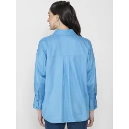 Lounge Dreams Blue Cotton Regular Casual Shirts image 2