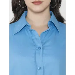 Lounge Dreams Blue Cotton Regular Casual Shirts image 5