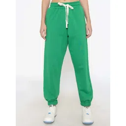 Lounge Dreams Green Plain Joggers-picture-10