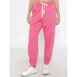 Lounge Dreams Pink Plain Joggers-picture-48