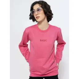 Lounge Dreams Pink Plain Sweatshirt-picture-35
