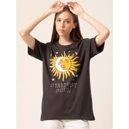Lounge Dreams Printed Pure Cotton Oversized T-shirt-picture-28