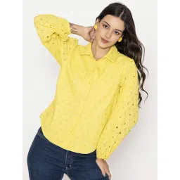 Lounge Dreams Yellow Cotton Regular Casual Shirts-picture-28