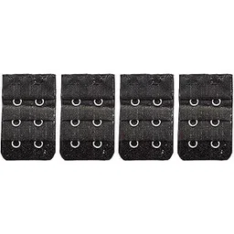 Bra Hook Extender- 2 & 3 Hooks Without Elastic Bra Extensions Combo (Free Size) Multicolour-image-29