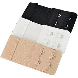 Bra Hook Extender-2 Hook - 2 Eye (with Extra Elastic) Save Your Bra Increase Band Length-Bra Extensions-Bra Extender Hook-Bra Hooks for Women-Bra Hook and Eye-Bra Hook Extender Combo-image-0