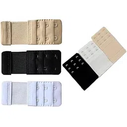 Bra Hook Extender-2 Hook - 3 Eye Bra Extensions_Bra Extender Hook_Bra Hooks for Women_Bra Hook and Eye_Bra Hook Extender Combo(pack of 6)-image-1