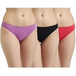 louryn koulyn Bikini Antibacterial Cotton Stretch | Underwear | Panties for Women Daily Use | Concealed Waistband | Combo Pack (Set of 3)-picture-53