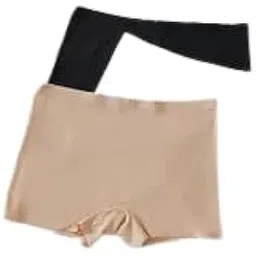 louryn koulyn Women's Ice Silk Seamless No Show line Boyshorts Panties Seamless Boxer Briefs for Ladies Underwear Shorts 3 Pack-picture-50