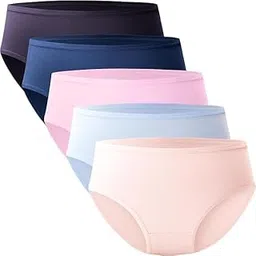louryn koulyn Womens Underwear Breathable Moisture-Wicking Briefs Hipster Ladies Panties, 5-Pack-picture-18