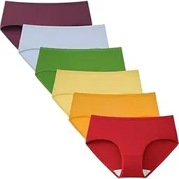 louryn koulyn Womens Underwear Cotton Hipster Panties Regular & Plus Size 6-Pack-picture-17