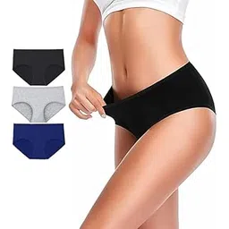 louryn koulyn Womens Underwear, Soft Cotton Hipster Panties, Breathable Briefs, Panties for Women, Multipack Panties (Pack of 3)-picture-20