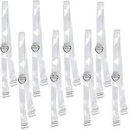 Women's Transparent Plastic Detachable Transparent Strap, Bra Extender Plastic, Bra Straps, Adjustable Bra Accessories-Pack of 8-image-26