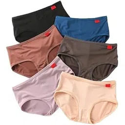 louryn koulyn Womens Underwear Lycra Cotton Panties Bikini Hipster Briefs Set for Ladies Teen Girls Comfortable Breathable Pack of 3,6 image 1