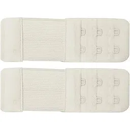 LOURYN KOULYN® Present's Women's Soft Comfortable Elastic Bra Extenders Bra Extension Strap 2 Hook 3 Row Lady's Bra Hook Extender Bra Band-image-14