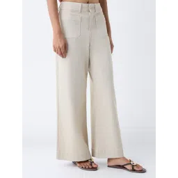 LOV by Westside Beige Relaxed-Fit High-Rise Jeans-picture-15