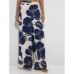 LOV by Westside Navy Botanical Pattern High-Rise Cotton-Blend Pants-picture-26