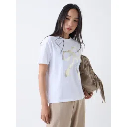 LOV by Westside White Printed Cotton T-Shirt-picture-25