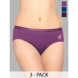 Lovable Women Pack Of 3 Assorted Printed Hipster Briefs-picture-31