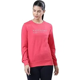 lovable sport Lovable Women's Melnge Fabric Round Neck Full Sleeves Regular Fit Pull-on Sweatshirt-Sports Top-Pullover 69-picture-11