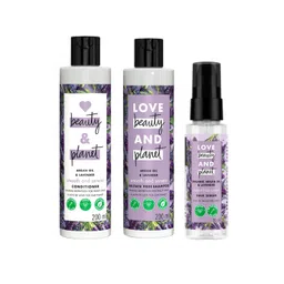 Love Beauty & Planet Set of Argan Oil & Lavender Shampoo+Conditioner+Hair Serum-picture-30