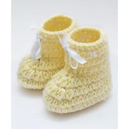 Love Crochet Art Lace Design Booties - Beige-picture-22
