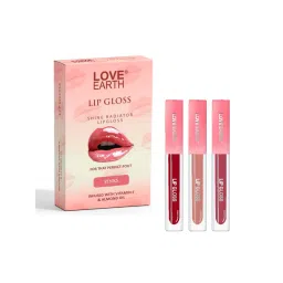 Love Earth Liquid Lip Gloss Pinks - Pack of 3-picture-12