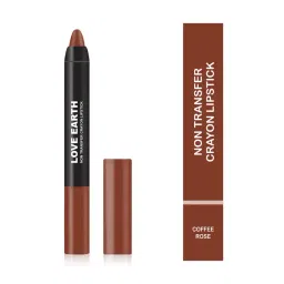 Love Earth Non Transfer Crayon Lipstick Coffee Rose - 3.5 gm-picture-23