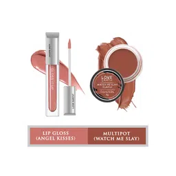 LOVE EARTH Set Of 2 Creamy Matte Lip Cheek Tint Multipot 8g + Gloss It Up Lip Gloss 3ml-picture-31