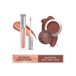 LOVE EARTH Set Of 2 Creamy Matte Lip Cheek Tint Multipot 8g + Gloss It Up Lip Gloss 3ml-picture-11