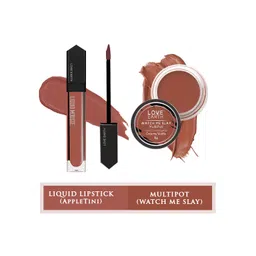 LOVE EARTH Set Of 2 Liquid Mousse Matte Lipstick - 6ml-Lip Tint & Cheek Tint Multipot - 8g-picture-23