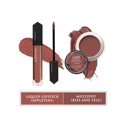 LOVE EARTH Set of 2 Mousse Liquid Lipstick & Multipot - Appletini - Kiss & Tell-picture-37