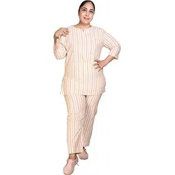 love london leggings Love London Plus Size Summer Co Ord Set for Women | Top and Lower Set with Stretchable Waistband | Stylish Airport Outfit for Women image 1