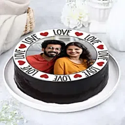 Love Special Chocolate Photo Cake Half Kg-picture-38