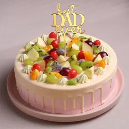 Love You Dad Baby Pink Fruit Cake-picture-14