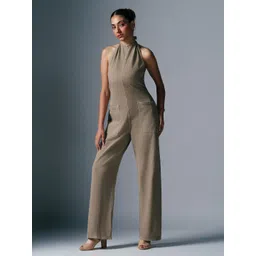 LOVEGEN Women Backless Halter Neck Basic Jumpsuit-picture-16