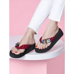 LOVEHUSH Women Maroon Doctor Ortho Super Soft Anti-Skid Wedge Sandals-picture-26