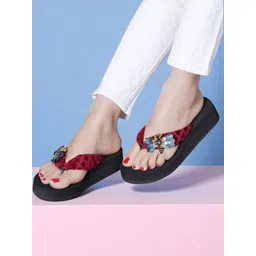 LOVEHUSH Women Maroon Heels-picture-32